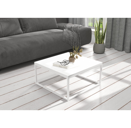 BELTEN dohányzóasztal 65x65 Fehér+Fehér