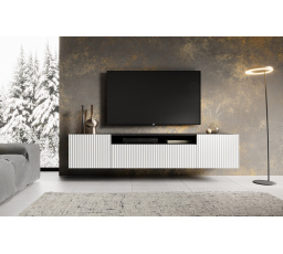 NOEMI Fali TV szekrény Fehér+Fekete