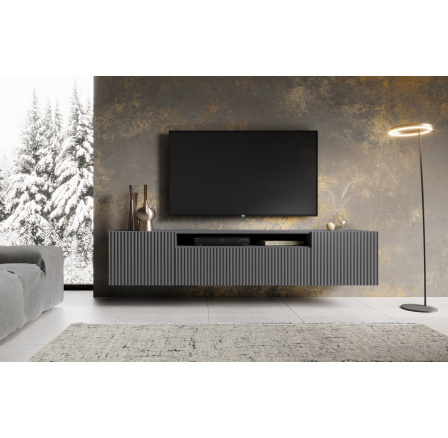 NOEMI Függesztett TV szekrény Grafit+Grafit