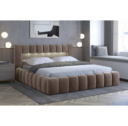 Łoże Lamica 140x200 + Stelaż met./pod.gaz./kontener Monolith 09 2