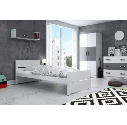 BARTEK PARTEROWE RAMA BIAŁY BEZ SZUFLADY BEZ MATERACY 90 X 200 KPL