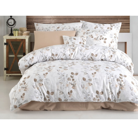 Prodloužené povlečení bavlna 140x220, 70x90cm Adalia natur