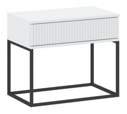Éjjeliszekrény 1S 60 NR2, Fehér/Fekete