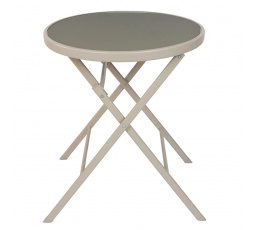 Összecsukható kerti asztal Elba bézs