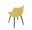 Jídelní židle, žlutá, látka, HC-462 YEL2