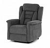 Polohovací křeslo, elektrické kabelové ovládání, šedá, látka, TV-7072 GREY2