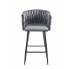 H7-FX bárszék, szürke / fekete
