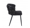 Bársonyszék fekete K47-FXJG B