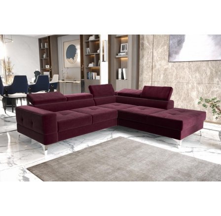 NAROŻNIK TOSCANIA II 230x250 - prawa , Odcienie bordowego