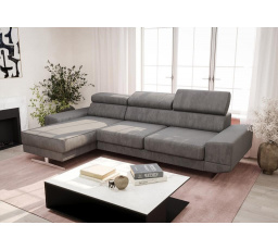 NAROŻNIK MILANO MINI 270 CM - Odcienie szarości , lewa
