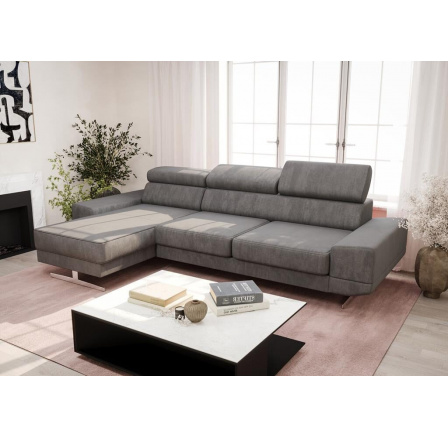 NAROŻNIK MILANO MINI 270 CM - Odcienie szarości , lewa