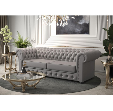 SOFA MANCHESTER III 218 CM SKÓRA NATURALNA - Sofa bez funkcji spania , Skóra F-7