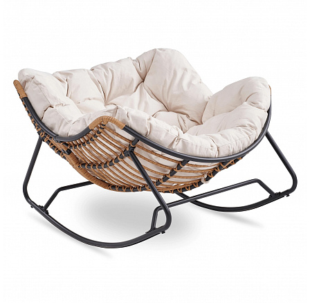 Fotel Bujany ELTON Beżowy