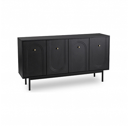 Komoda MARLEN 155 cm Czarna Komoda MARLEN 155 cm Czarna