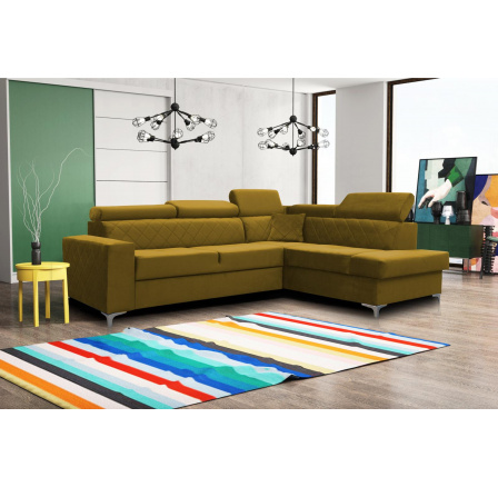 Rohová sedací souprava Silk P žlutá Rohová sedací souprava Silk P žlutá