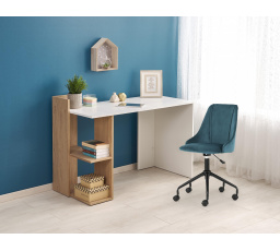 FINO íróasztal, arany tölgy/fehér