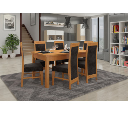 RODOS 57 Égerfa asztal és szék készlet