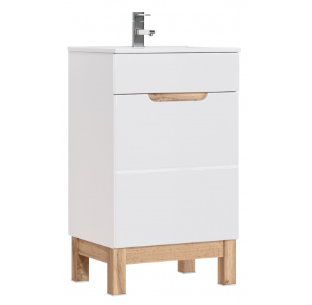 BALI BIAŁE 824 szafka p/um 1D/ White cabinet under washbasin 1D 50cm CU-COC-834012 FSC MIX 70% BALI BIAŁE 824 szafka p/um 1D/ White cabinet under washbasin 1D 50cm CU-COC-834012 FSC MIX 70%