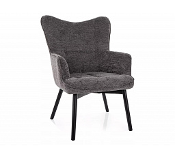 CARMEN RAVEN Fotel, Szürke 15/Fekete