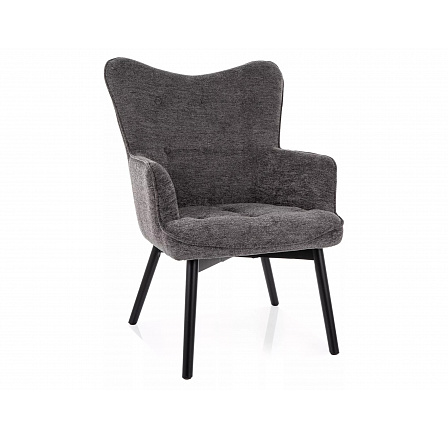 CARMEN RAVEN Fotel, Szürke 15/Fekete