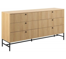 Albany komód 6 fiókkal természetes tölgy