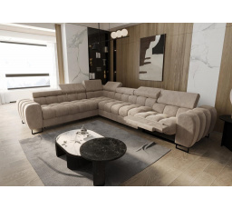 NAROŻNIK ROZKŁADANY ASPEN MAX RELAX 330x260 CM - Wybierz własny kolor - Galeria tkanin poniżej , lewa