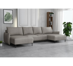 Sedací souprava Santino U Velo světle šedá