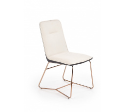 K390 étkezőszék, Krém/Tmaványszürke/Rózsaarany