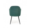 Étkezőszék K464, Zöld/Fekete