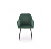 Étkezőszék K558, Zöld/Fekete