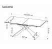 LUCIANO étkezőasztal, márványhatás