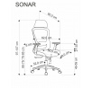 Irodai szék SONAR fekete