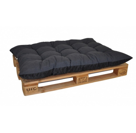 Paletový sedák / zahradní matrace tmavě šedý melír