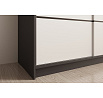 Tolóajtós szekrény Calma 150 Fekete+Fehér