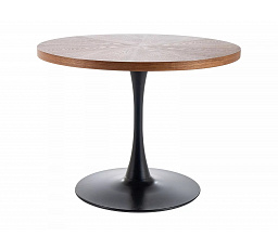 AMADEO étkezőasztal, Dió/Fekete matt