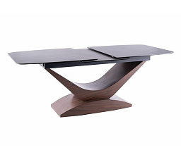 DOLCE KERÁMIA étkezőasztal, szürke márvány/ dió hatás