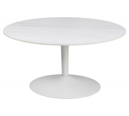 60 cm-es Malta fehér dohányzóasztal