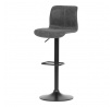 Barová židle, šedá, ekokůže,AUB-806 GREY3