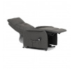 Polohovací křeslo, elektrické kabelové ovládání, šedá, látka, TV-5482 GREY2