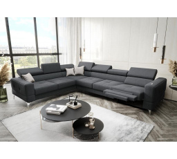 NAROŻNIK ROZKŁADANY TOSCANIA MAX RELAX 320×250 - lewa , Odcienie grafitu