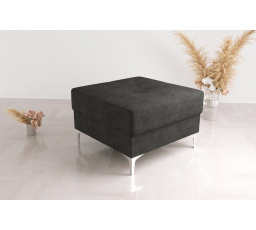 PUFA Z POJEMNIKIEM 55x55 CM - Odcienie czarnego