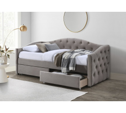 Ágy tárolóval ALOHA, Bézs Bársony