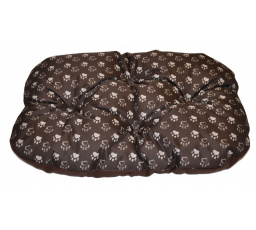 Podložka pro psa voděodolná zaoblená 60x45 cm tlapka hnědá
