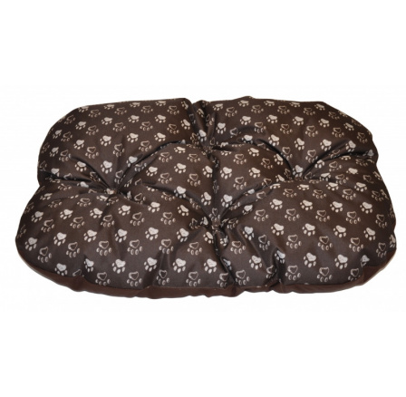 Podložka pro psa voděodolná zaoblená 60x45 cm tlapka hnědá