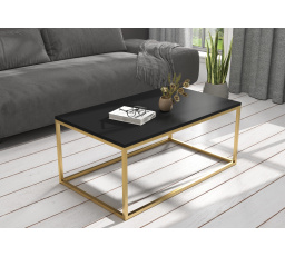 NARISA dohányzóasztal 100x60 Arany+Fekete