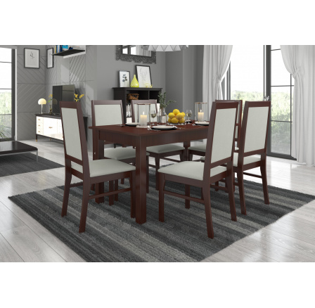 RODOS 25 Asztal és szék készlet Sötét dió