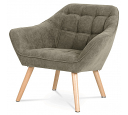 Křeslo, hnědá, látka, AK-321 LAN2