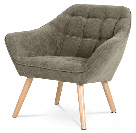 Křeslo, hnědá, látka, AK-321 LAN2