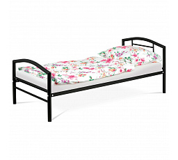 Jednolůžková postel 94x207cm, kov, černá, BED-1900 BK