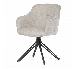 Jídelní židle, béžová, látka, HC-533 CRM2